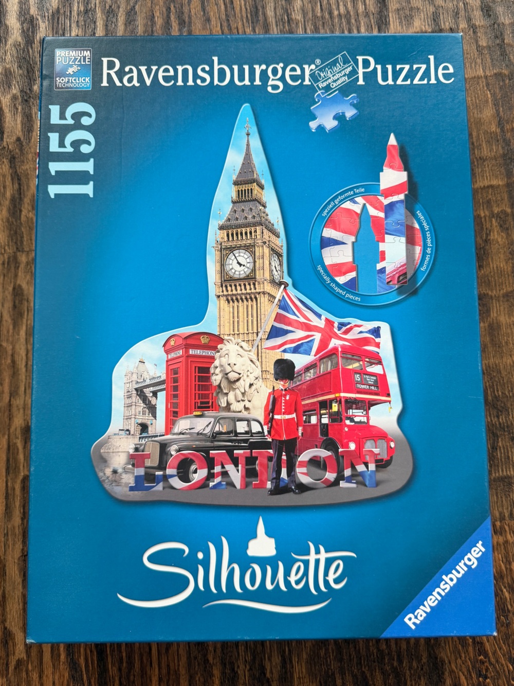 Ravensburger Silhouette Puzzle Big Ben London 1155 Piece Puzzle